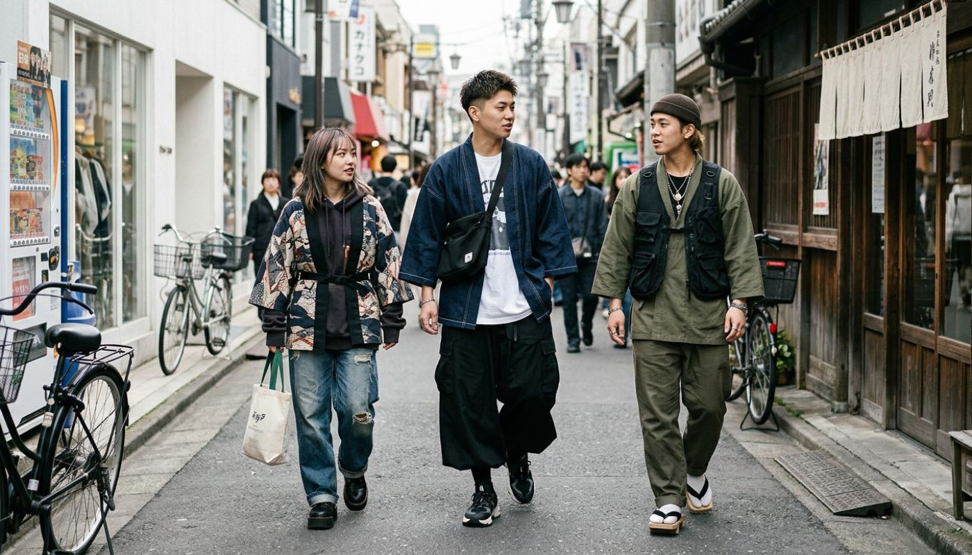 Wie beeinflusst moderne Streetwear die traditionelle japanische Mode?